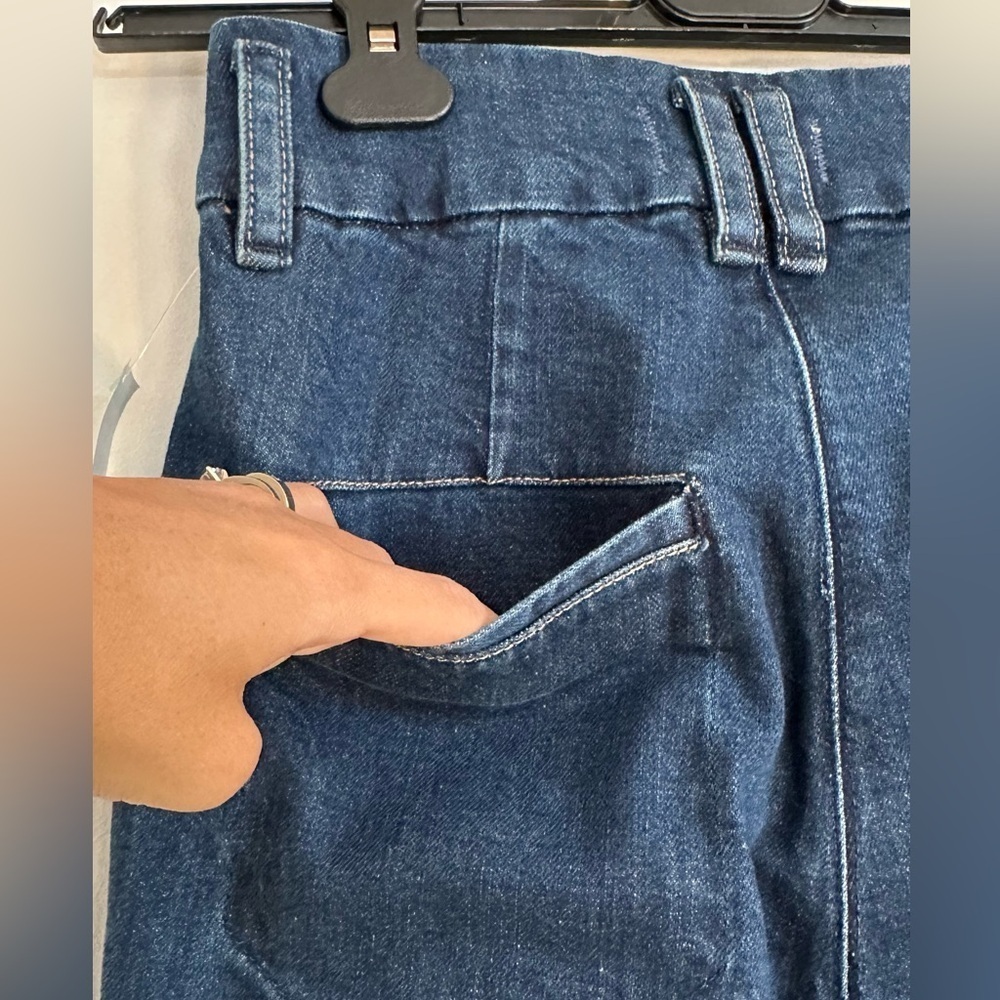 NWOT PAIGE Dion Cargo Trouser Flare Jeans 25 - Picture 5 of 12